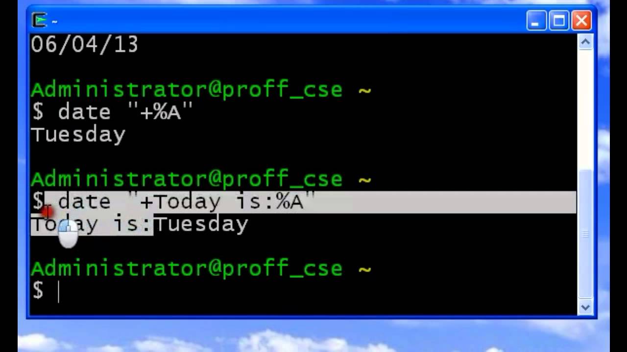 UNIX Date command (date)