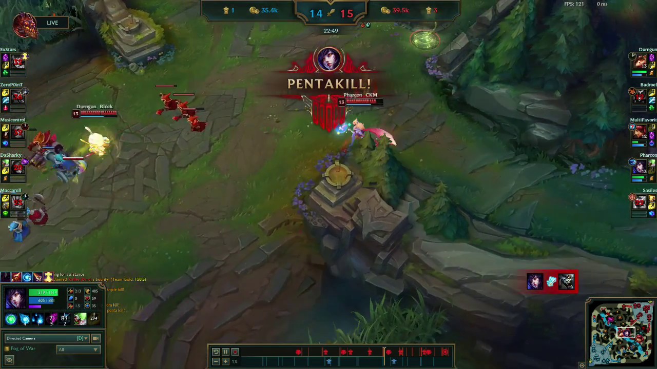 Ahri ADC Pentakill