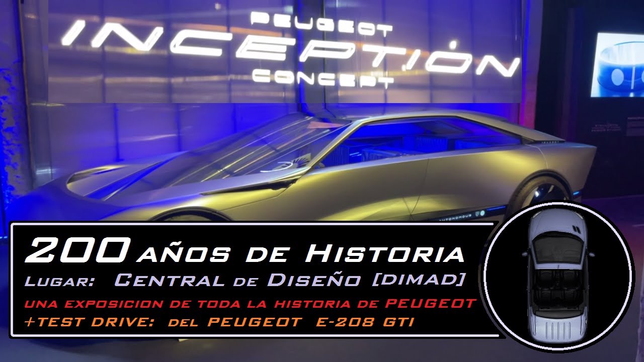 Peugeot: Historia de Diseño | en DIMAD, Matadero de Madrid #inception #concept #peugeot #206cc #e208