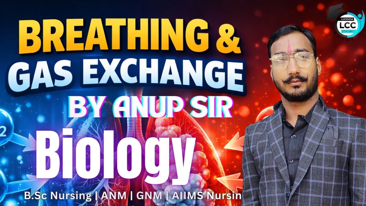 Breathing and exchange of gases| BSc Nursing Entrance Exam | UP CNET/CPET | AIIMS Nursing | ANM 