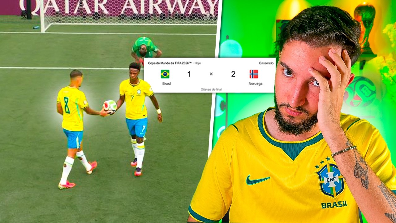VERGONHA! - Brasil eliminado da Copa do Mundo pela Noruega.