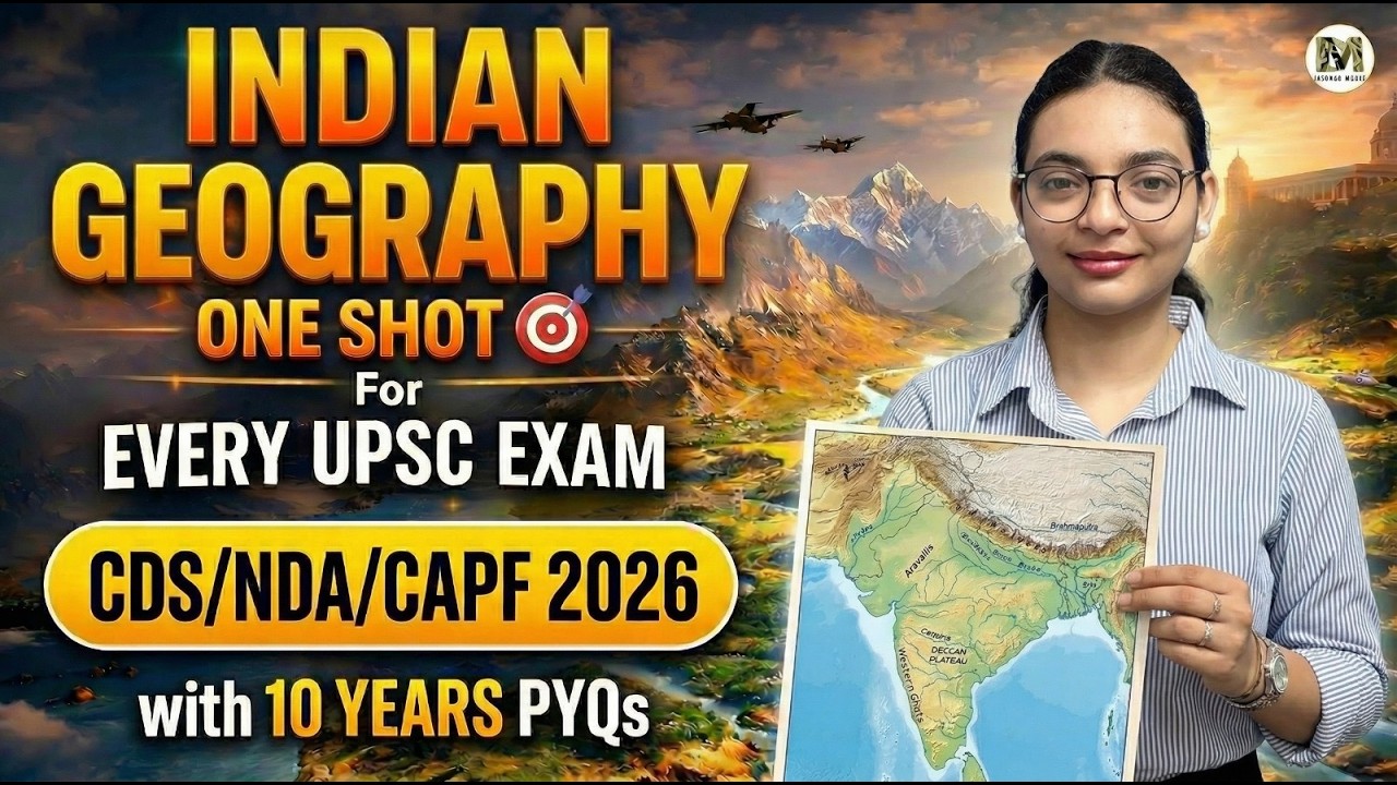 Complete Indian Geography for CDS 1 2026 Exam