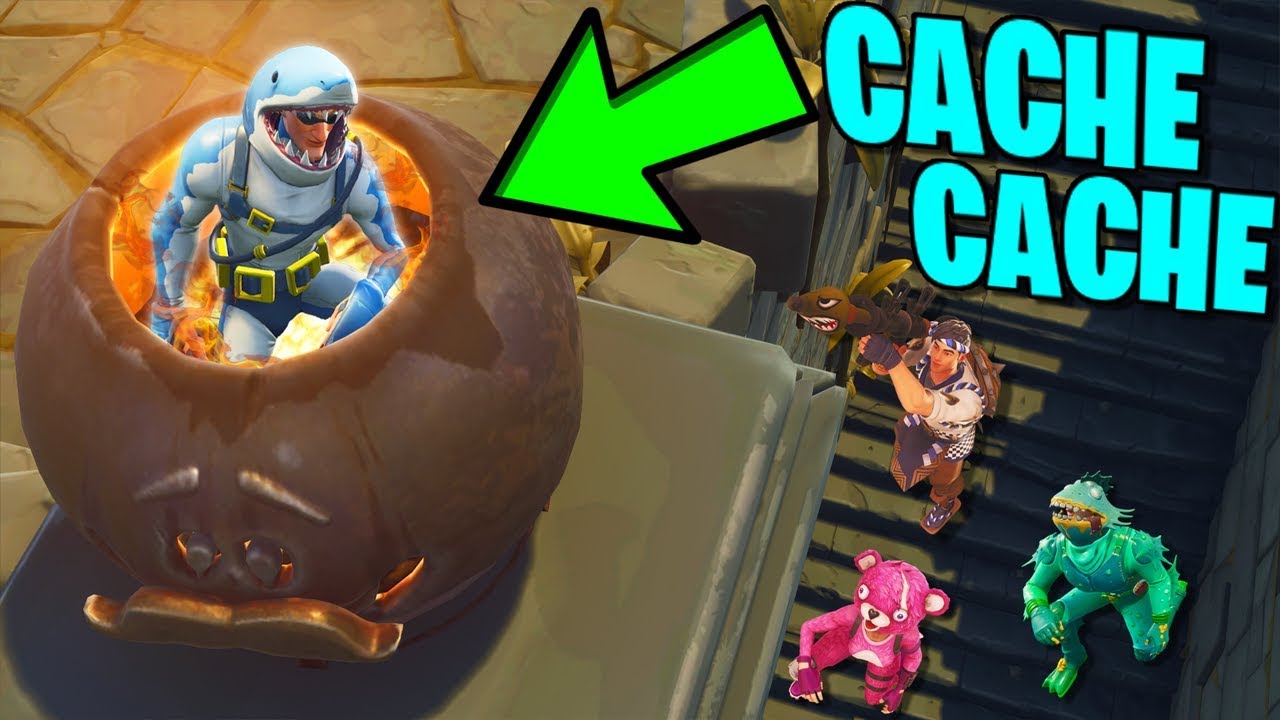 LA CACHETTE BRÛLANTE !! (Fortnite Cache Cache)