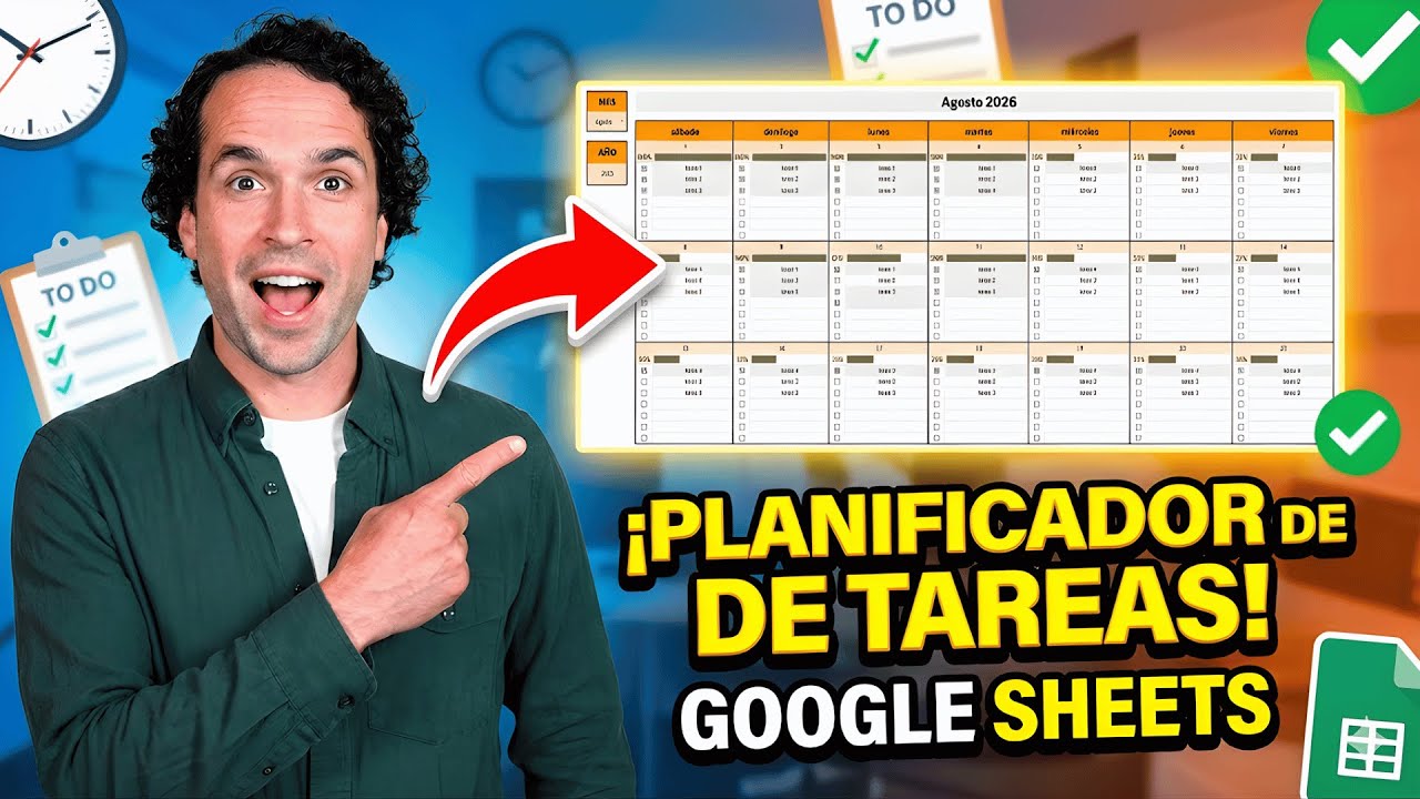 ¡Organiza tu Vida! Calendario de Tareas Automático en Google Sheets 📅