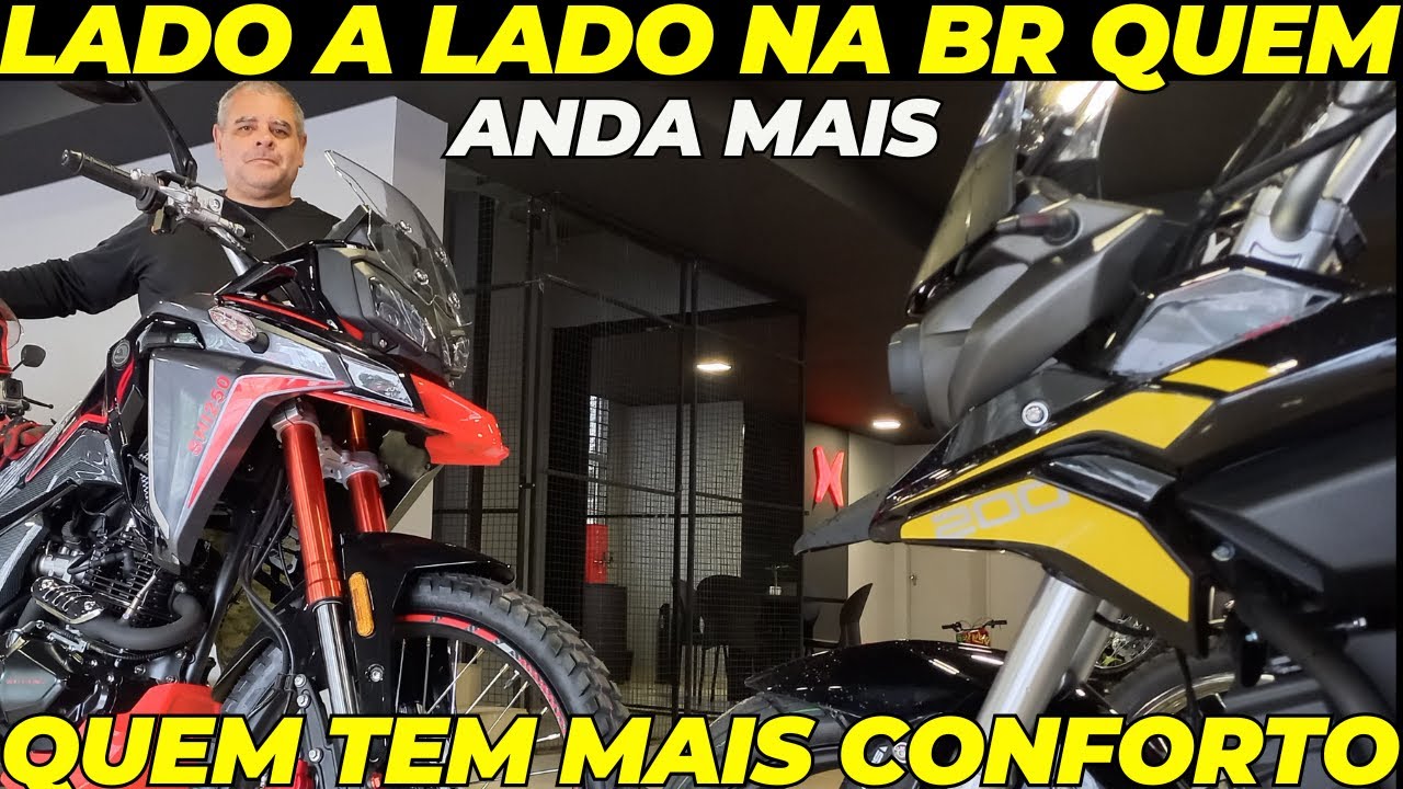STORM 200 X SHI 250 NA BR VIAGEM QUEM ANDA MAIS QUEM TEM MAIS CONFORTO