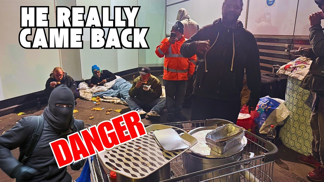 CROYDON CAN BE DANGEROUS! Helping The Homeless Man Who Attacked Us Came Back