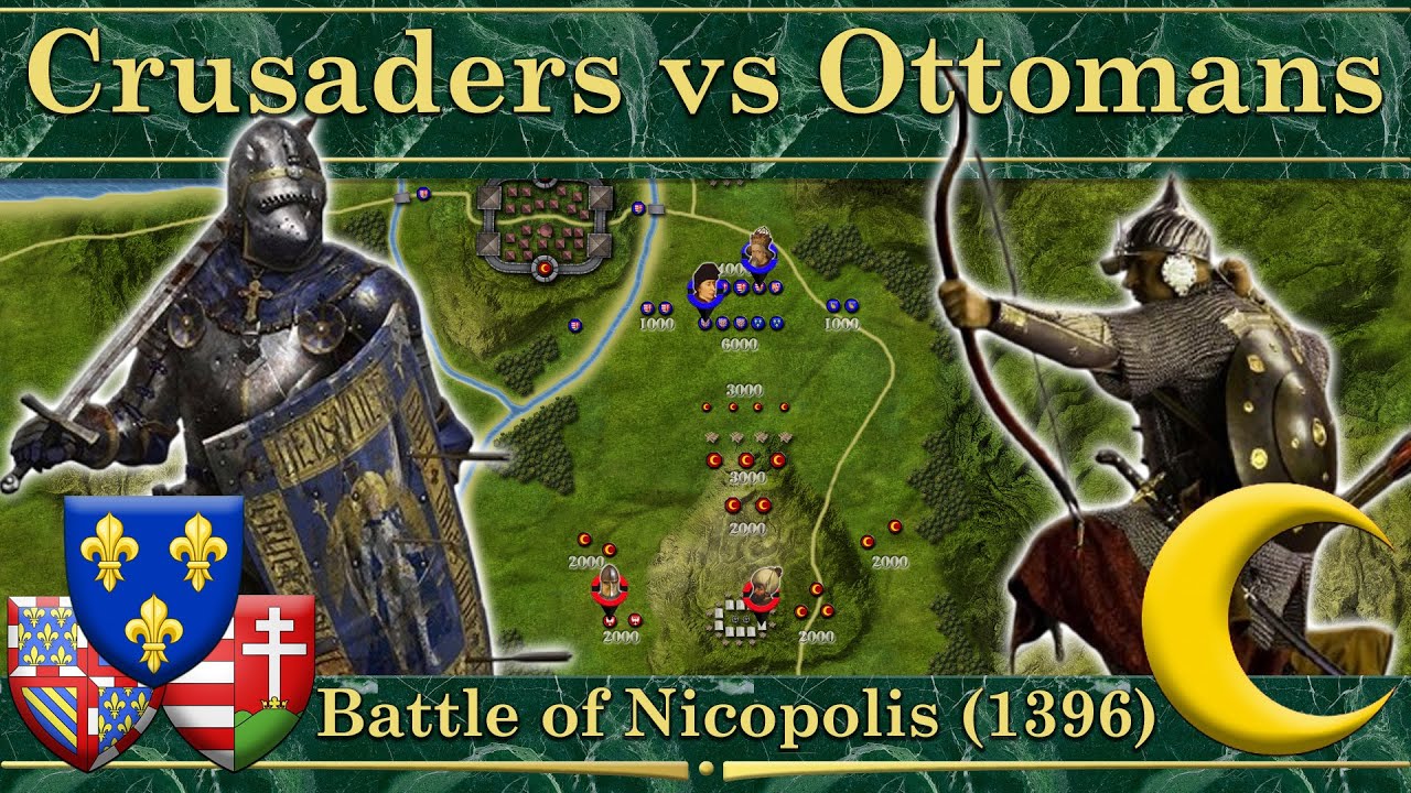 Crusaders vs Ottomans. Battle of Nicopolis (1396)