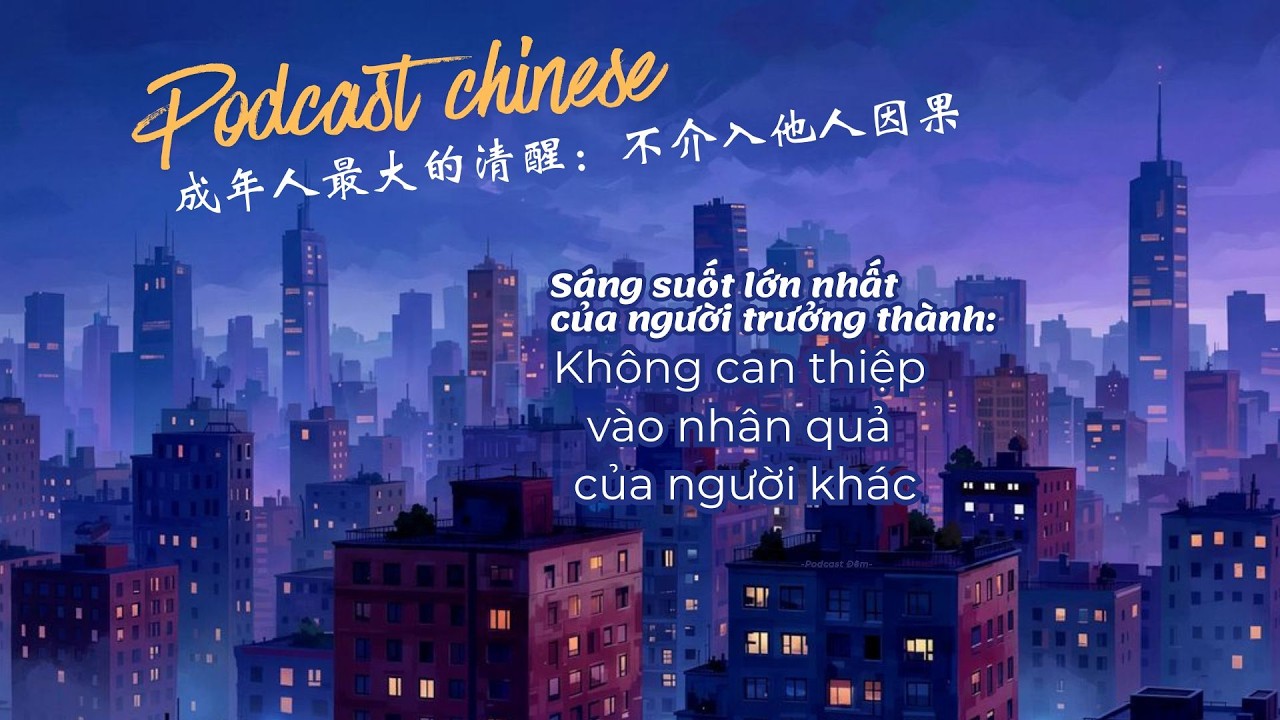 Sáng suốt lớn nhất của người trưởng thành: Không can thiệp vào nhân quả của người khác