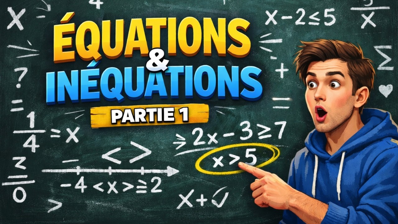 Équations et inéquations – 3ème année collège (3AC)  | PARTIE1  المعادلات والمتراجحات