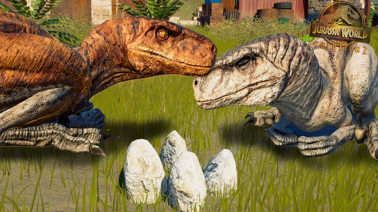 NIDO DE ATROCIRAPTORES!! TERRITORIO DE CAZA y huevos de dinosaurio Jurassic World Evolution 2