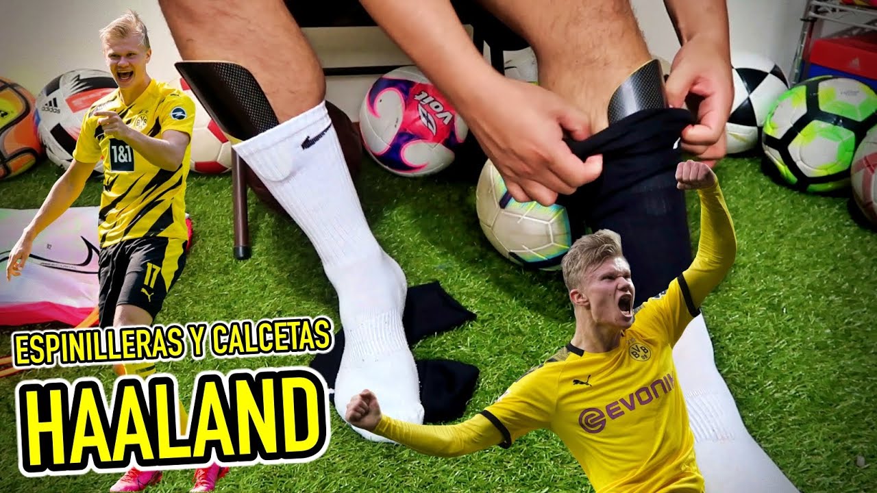 HAALAND | ESPINILLERAS Y CALCETAS | JUEGA COMO PROFESIONAL