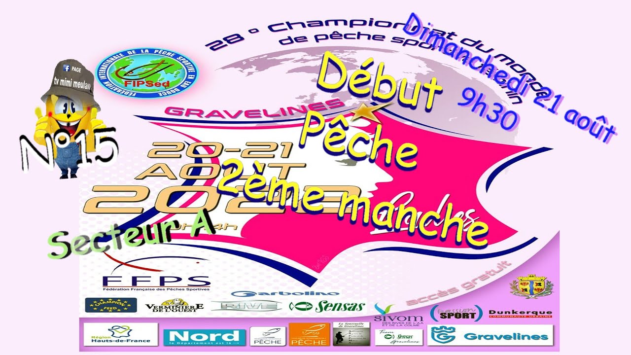N°15  Pêche avec Valérie Nadan 2ème manche du 28ème championnat du monde féminin de pêche au coup