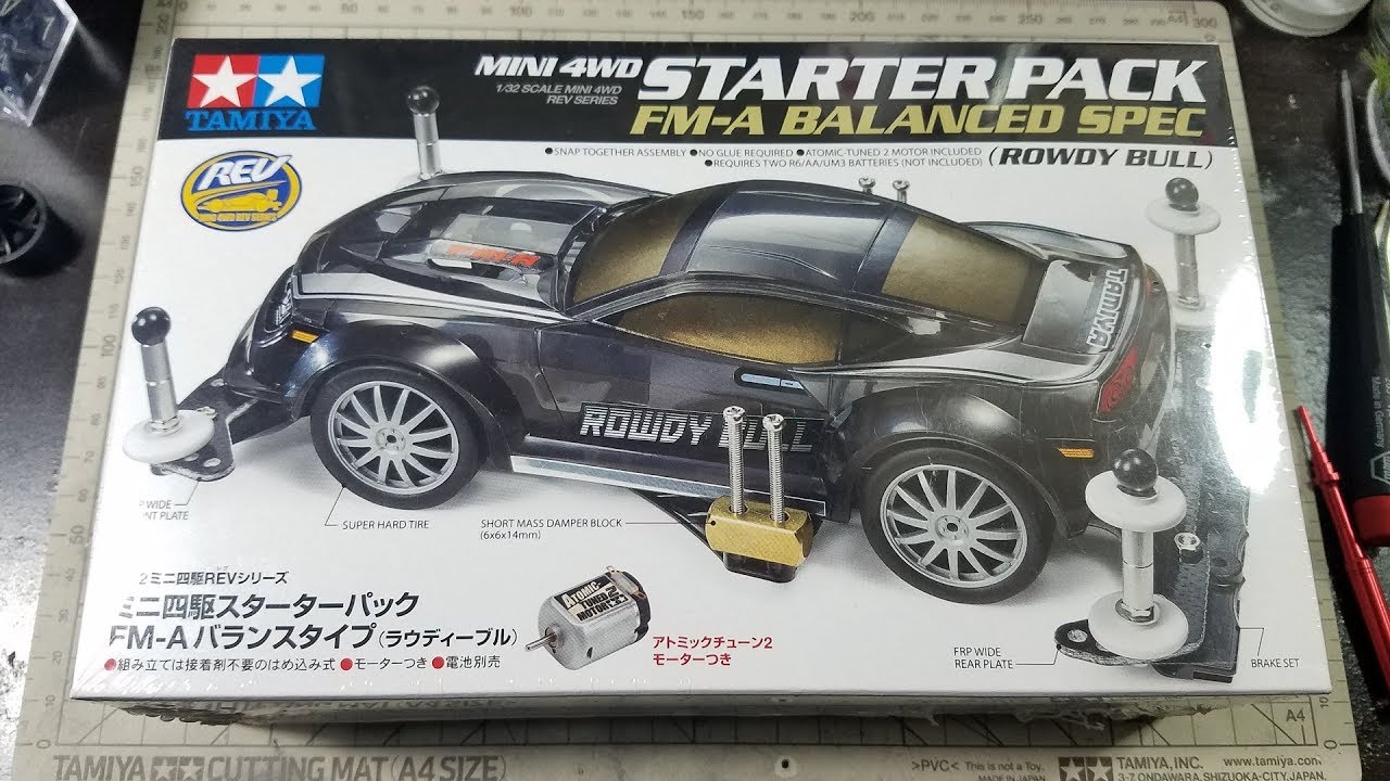 Комплекты Tamiya Mini 4WD: стартовый набор Mini 4WD FM-A Balanced Spec 18710