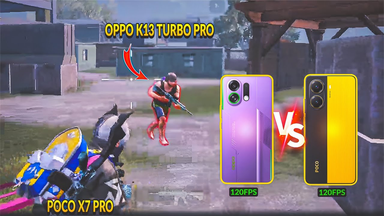 POCO X7 PRO VS OPPO K13 TURBO PRO |  OPPO K13 TURBO PRO PUBG BGMI TEST | OPPO K13 TURBO PRO PUBG 