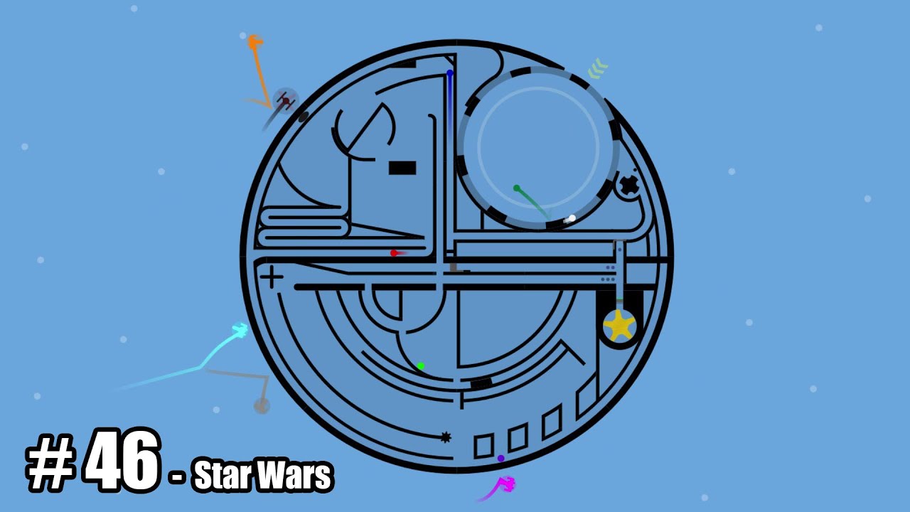 Star Wars - Algodoo Marbe Race