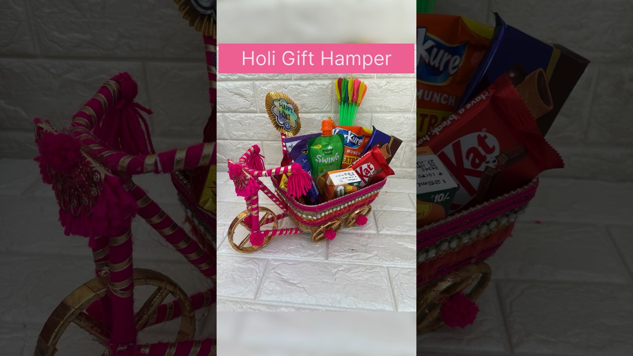 DIY Holi Gift Hamper #diy #diyideas #craft #holi #crafternehadangi #ytshorts