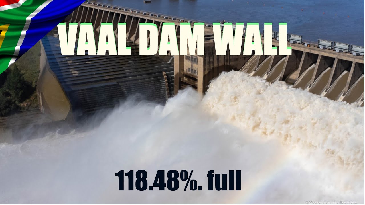🇿🇦 Vaal Dam Wall Flooding Alert 10 Sluice gates open. Dam 118.48%. full  South Africa