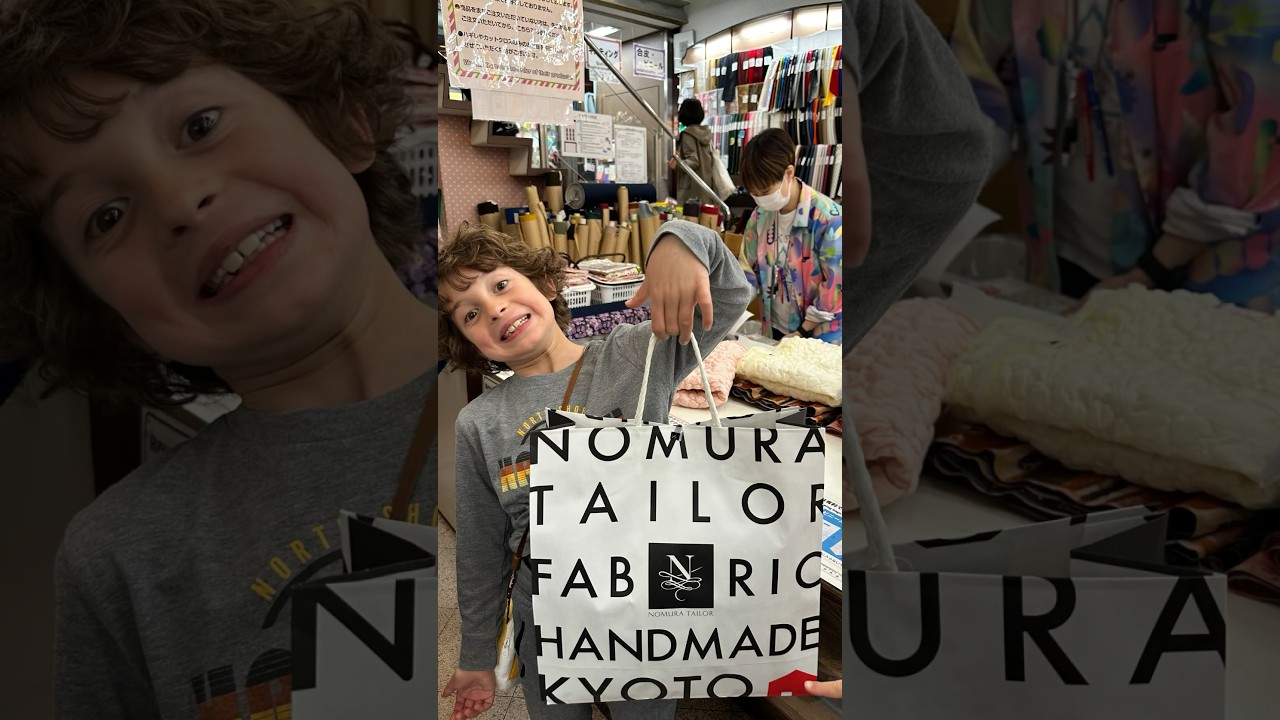 Nomura Tailor Fabric Shop in Kyoto, Japan 🧵🪡 #fabric #fabricstore #sewing