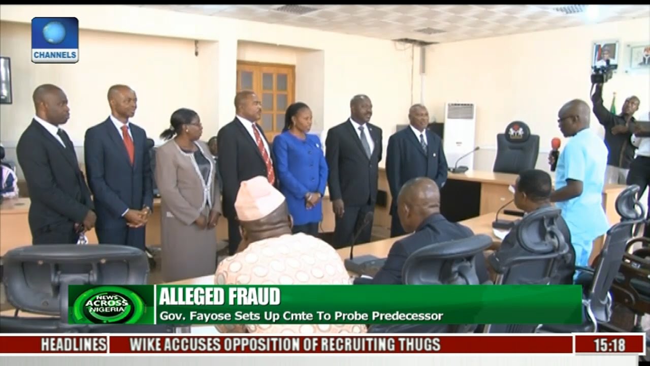 Alleged Fraud: Gov. Fayose Sets Up Cmte To Probe Predecessor