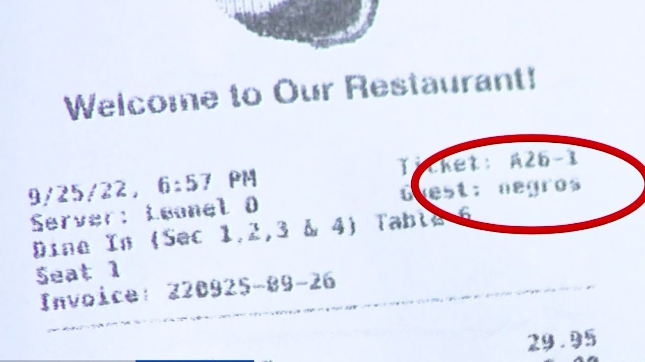 Family outraged after being labeled ‘negros’ on receipts at popular Mexican restaurant