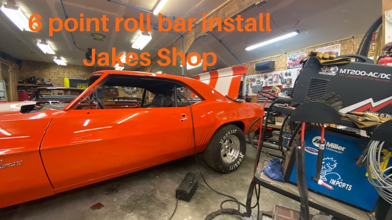 1969 camaro 6 point roll bar install and tube notching