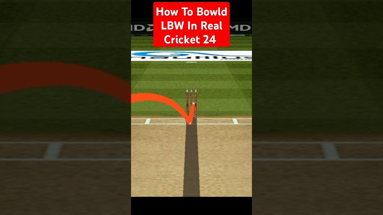 How to Bowld LBW In real Cricket 24 🤩