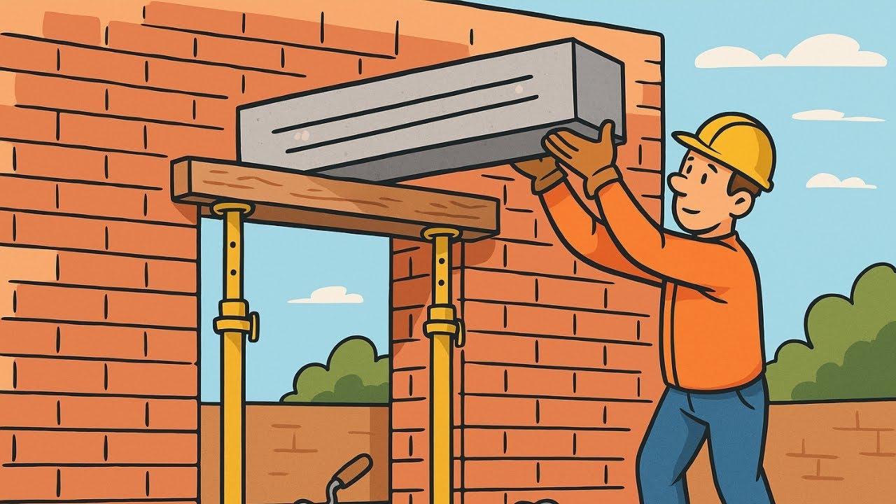 Linteau en b&eacute;ton : comment le poser sans erreur