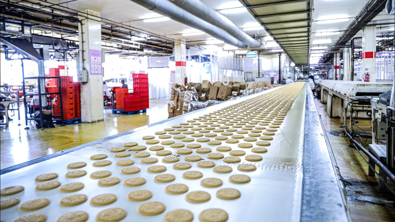 At the Gandour Biscuit Factory: UNICA and Lucky 555 Biscuits: How it's Made