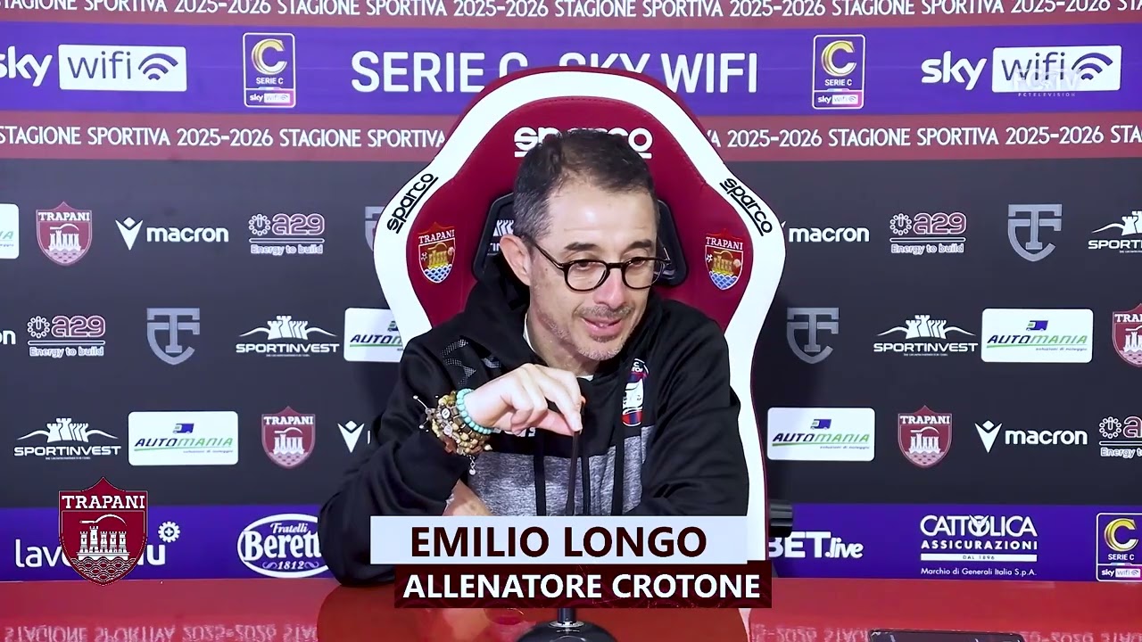 Sala stampa | Mister Longo dopo #TrapaniCrotone