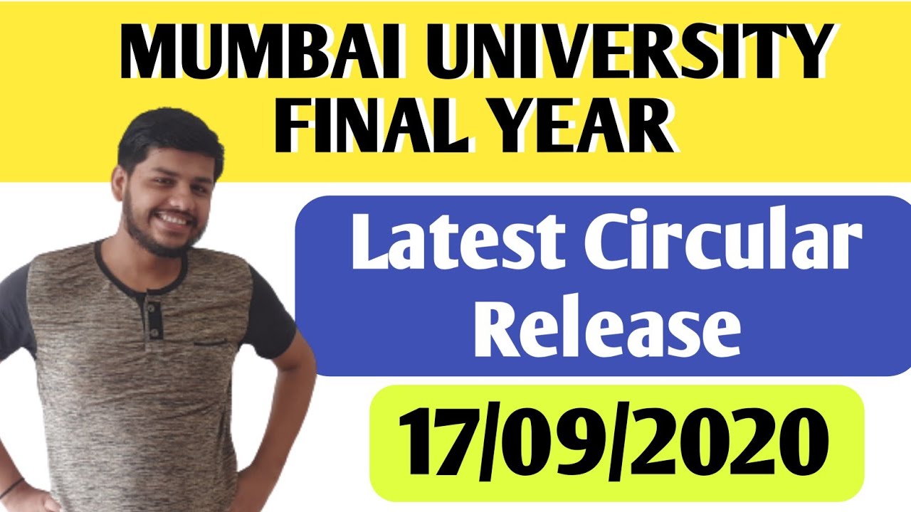 Latest Circular Mumbai University|Mumbai University Final Year News