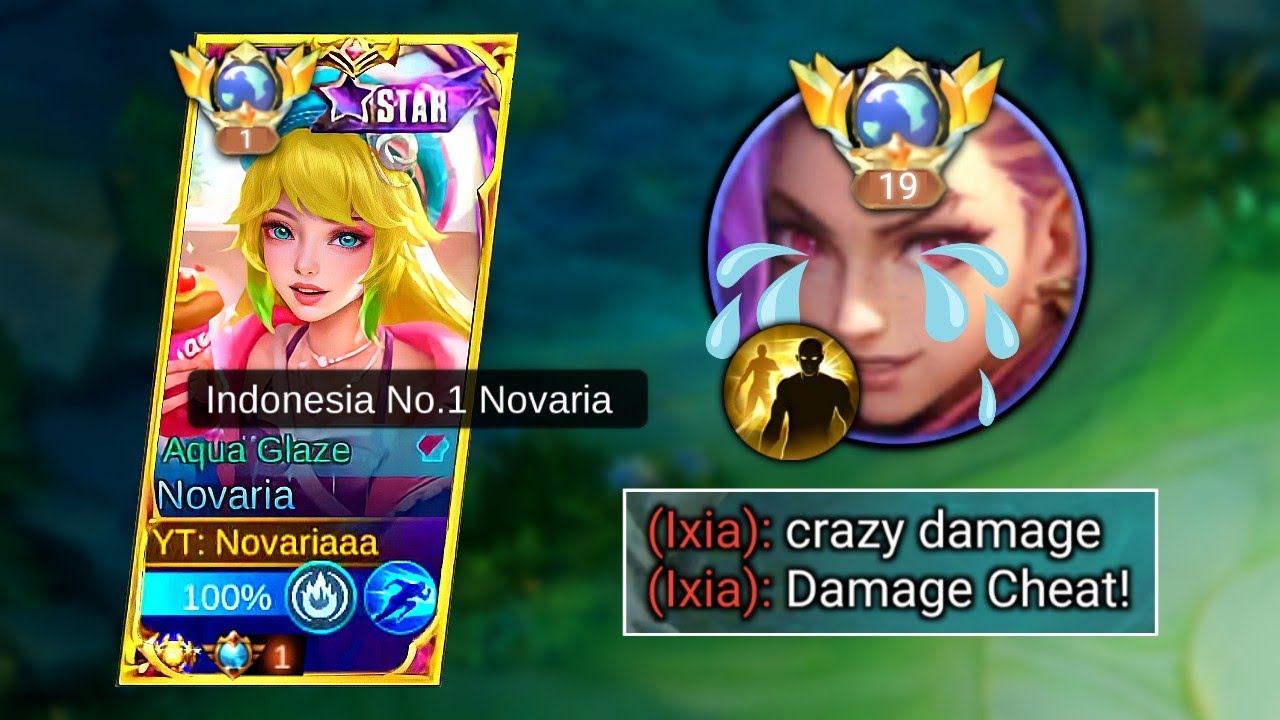 NOVARIA NEW SKIN STARLIGHT VS META HERO IXIA SOLO RANKED! | GLOBAL NOVARIA BUILD COUNTER IXIA - MLBB