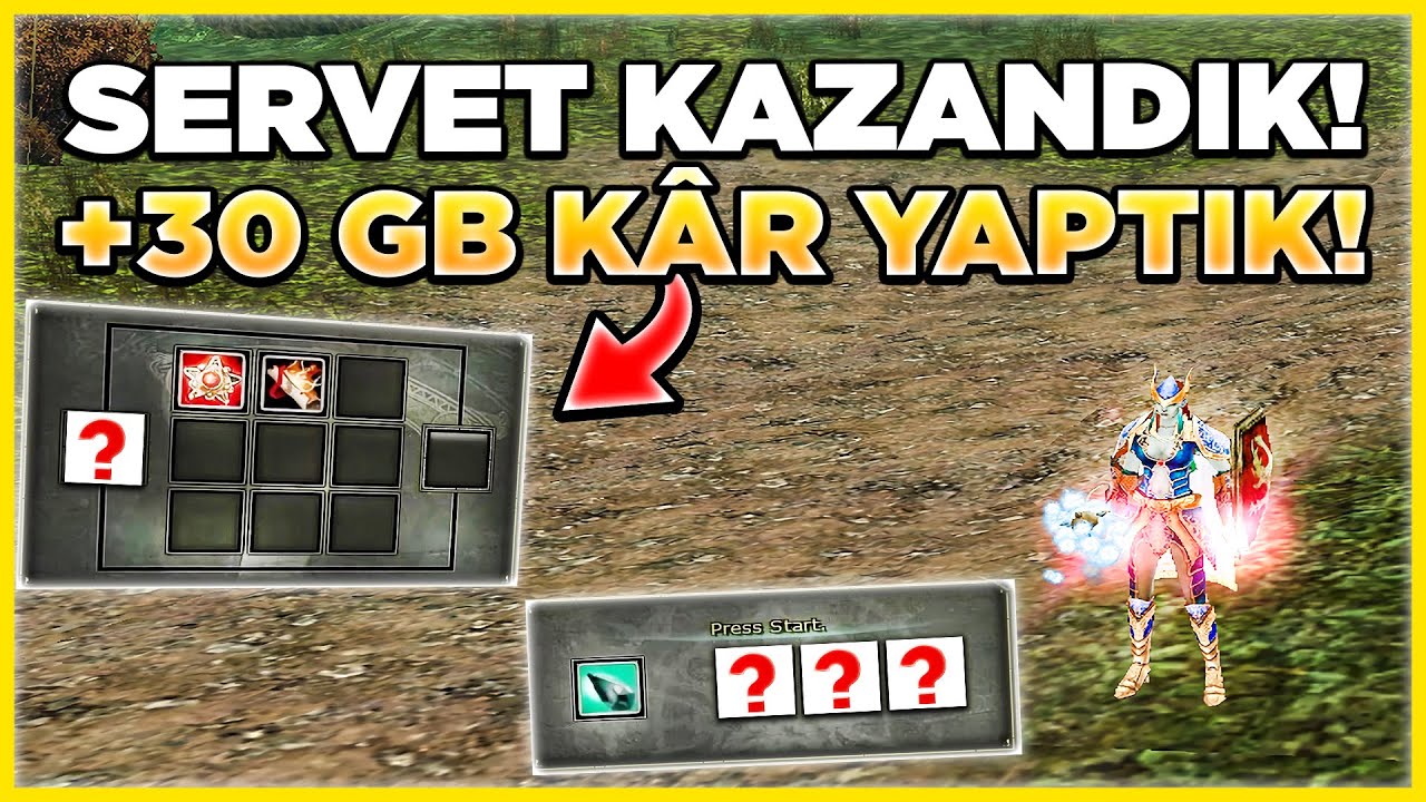 TEK VİDEODA SERVET KAZANDIK 💰🔥! +30 GB KÂR! | Knight Online Zero #27