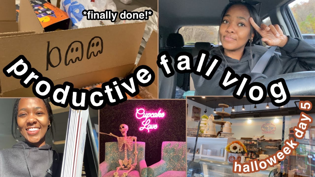 PRODUCTIVE FALL VLOG: running errands, Halloween prep! | *HALLOWEEK DAY 5*