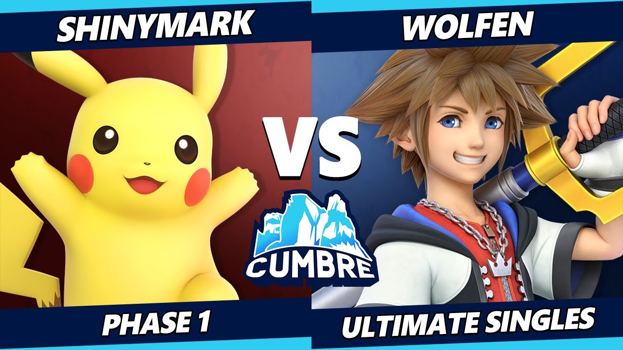CUMBRE - ShinyMark (Pikachu) Vs Wolfen (Sora, Kazuya) SSBU Ultimate Tournament