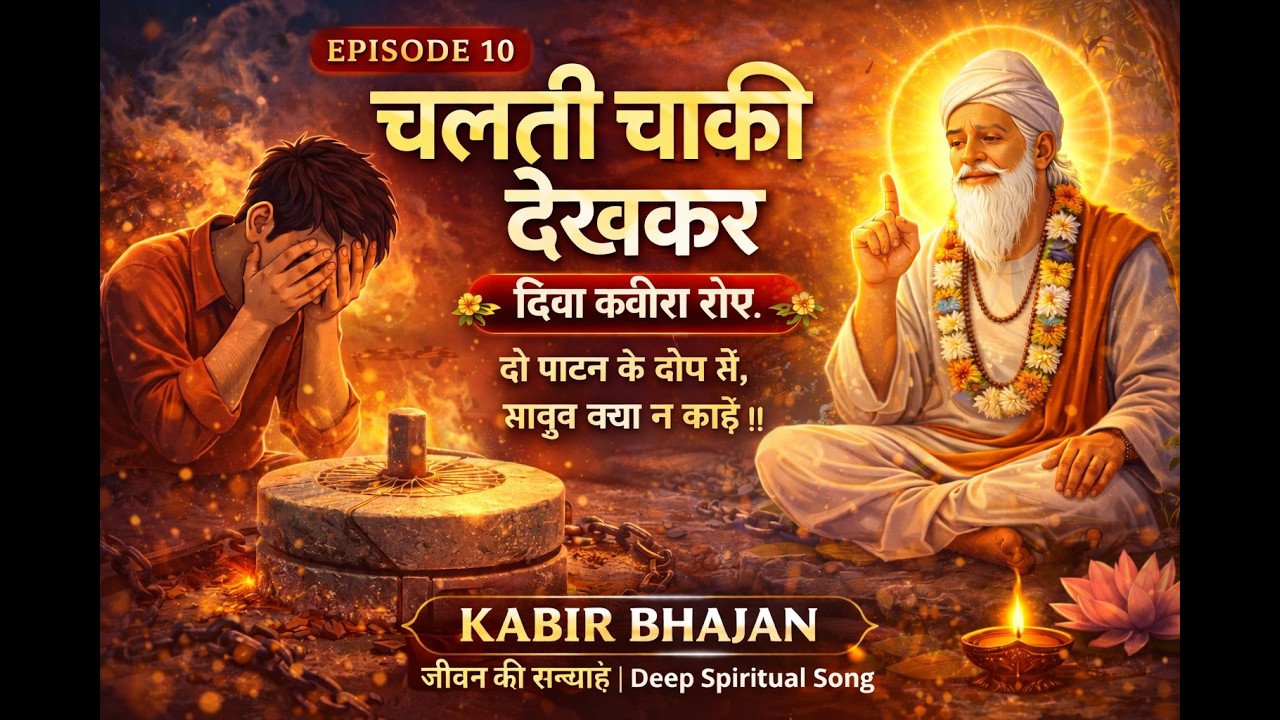 चलती चाकी देख कर | Kabir Bhajan | जीवन की सच्चाई | Deep Spiritual Song | Bhajan 10