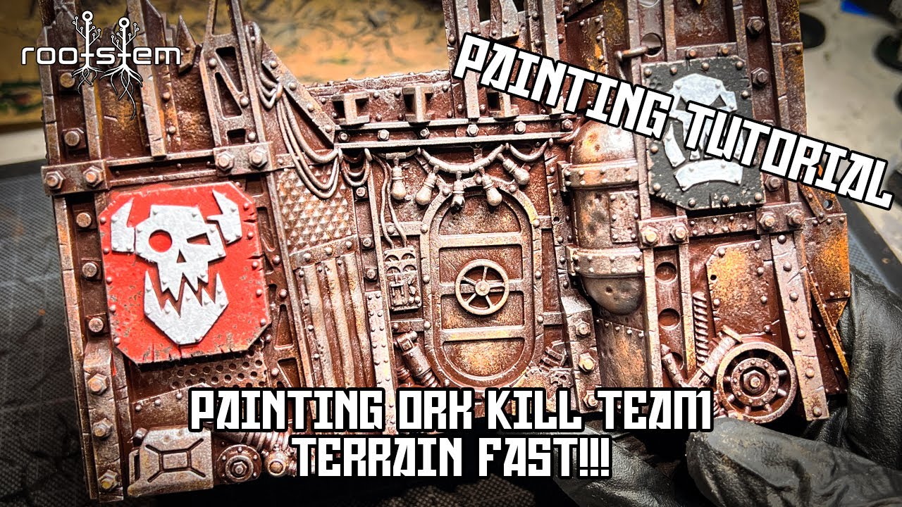 Painting Ork Kill Team Terrain Fast