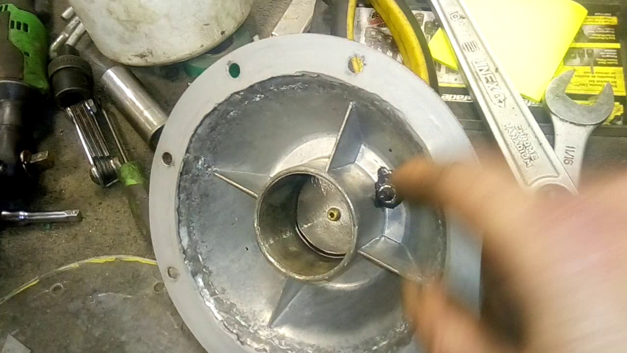 Big honker horn motor chamber apart for new diaphragm