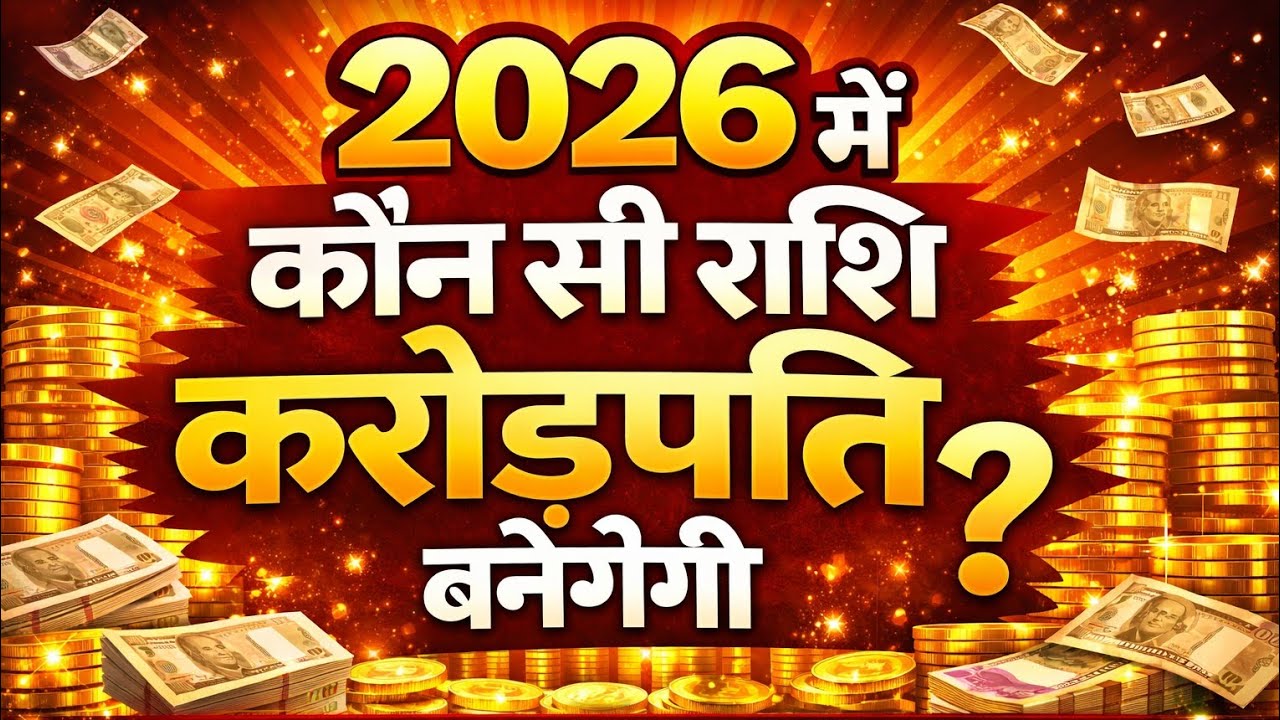 2026 में कौन सी राशियां करोड़पति बनेगी.which rashi become krorepati in 2026.