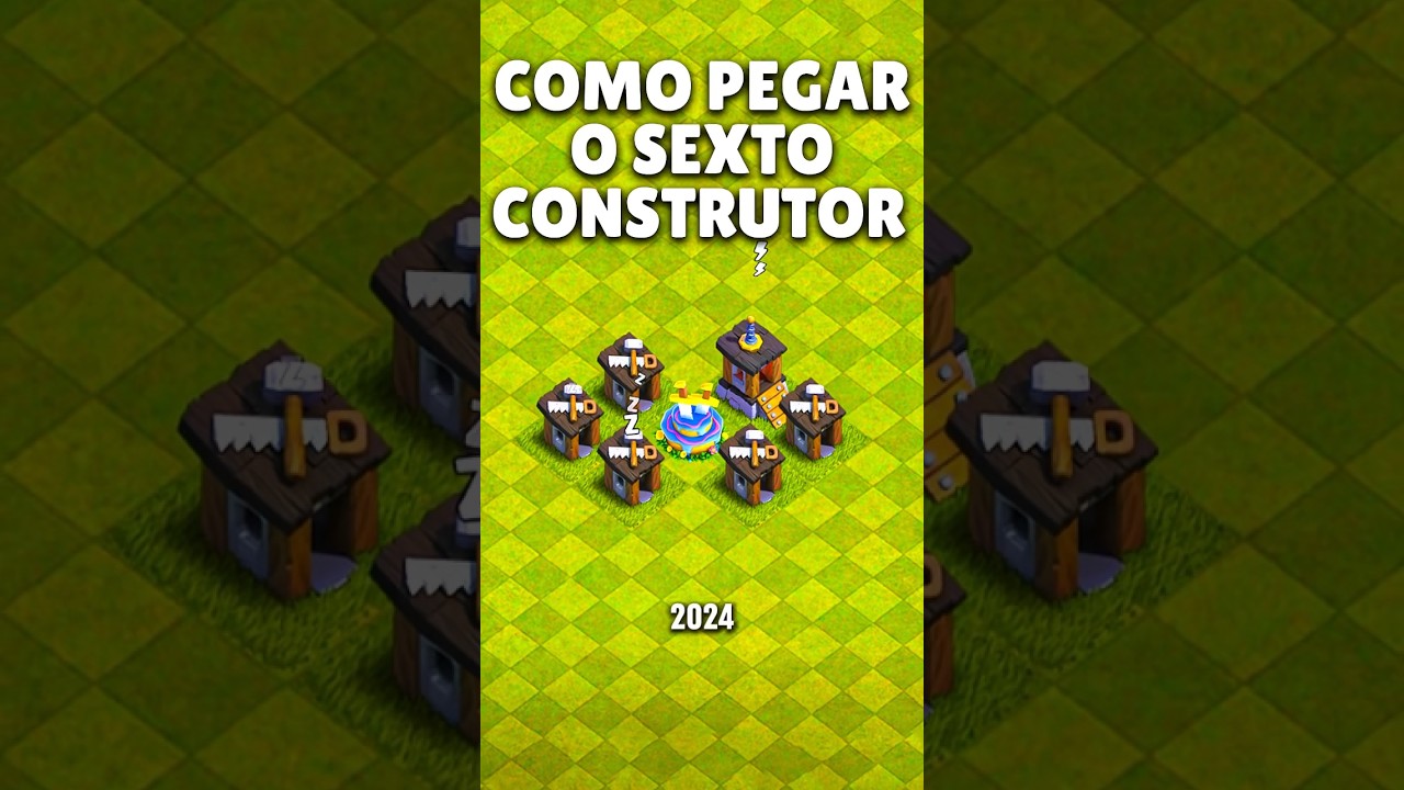 Como Pegar o Sexto Construtor Atualizado 2025 #clashofclans