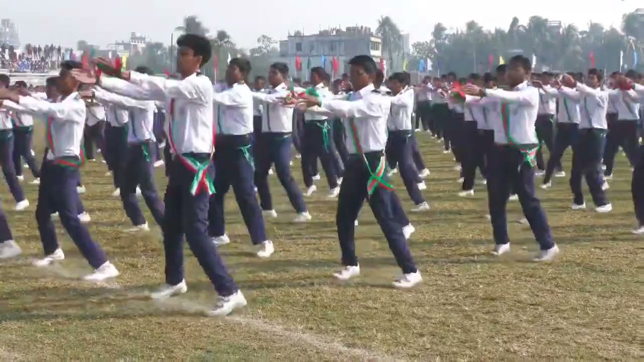 বাগেরহাট  সরকারি উচ্চ বিদ্যালয়ের শরীরচর্চা  প্রদর্শনী