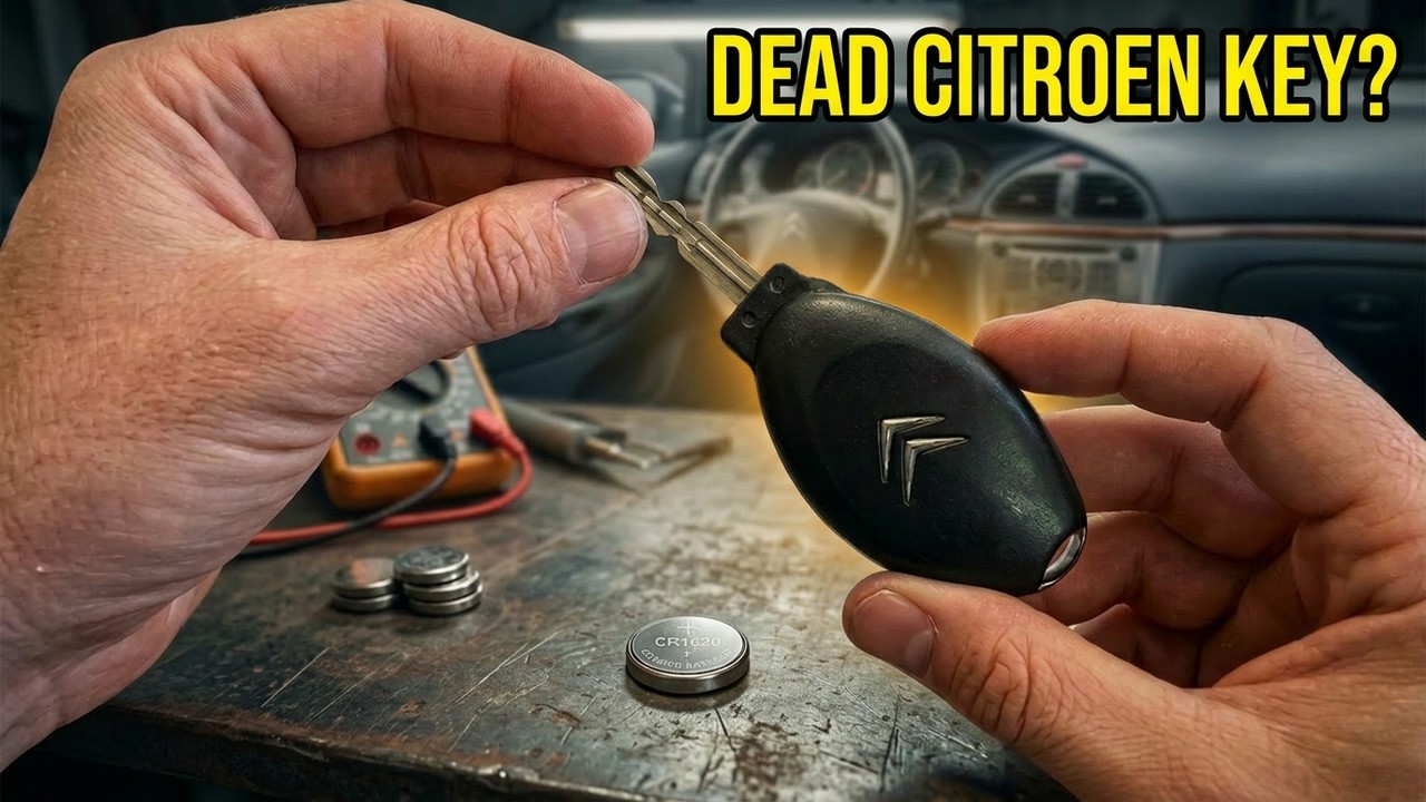 How to Replace the Battery on a Citroen C5 Key CR1620 - Tutorial (2004 - 2007)