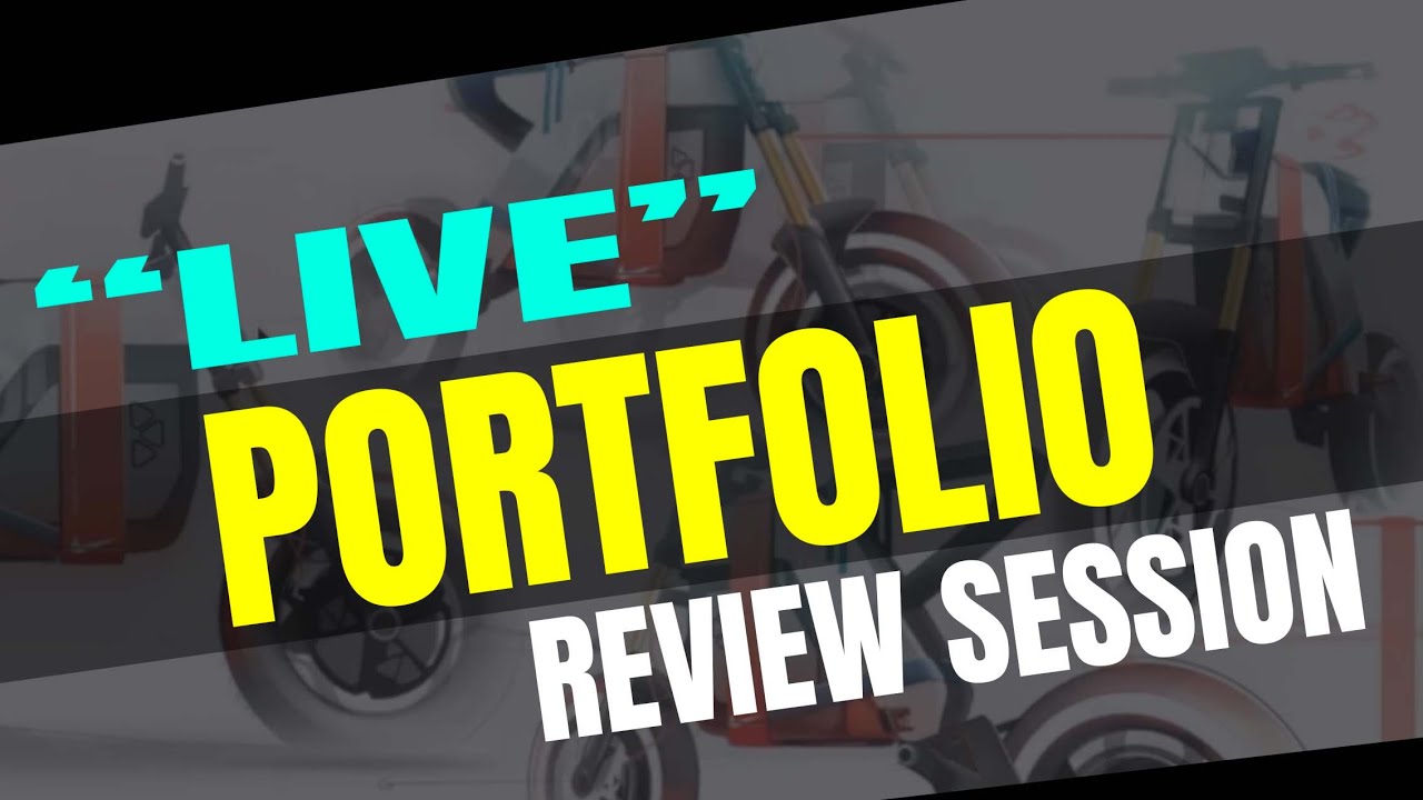 How to make a Design Portfolio? I Live Discussion I Product, Transportation Graphic Design