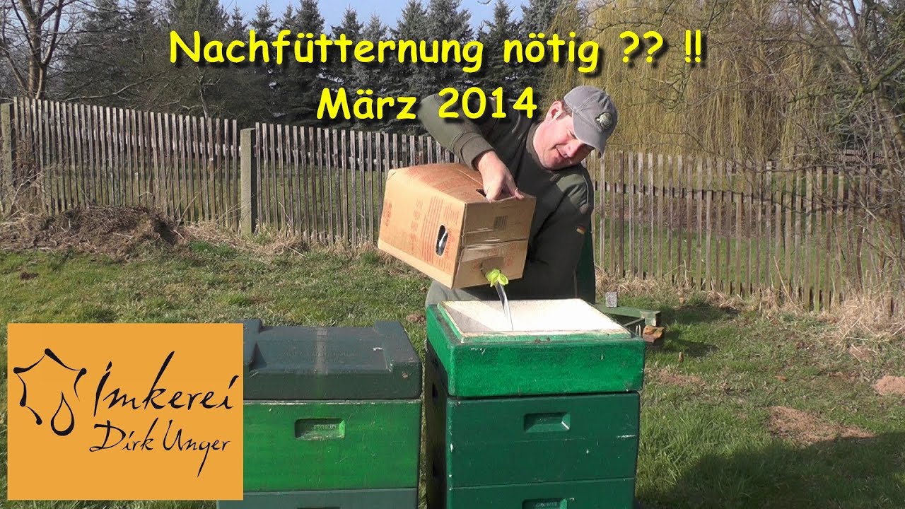 Bienenvölker im März 2014 nachfüttern ?? !!