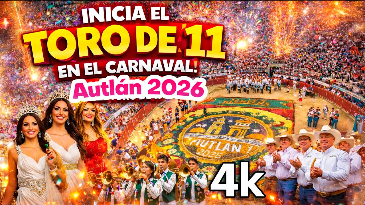 Aquí empezó La inauguración del Carnaval de Autlán 2026…Que hermoso evento...