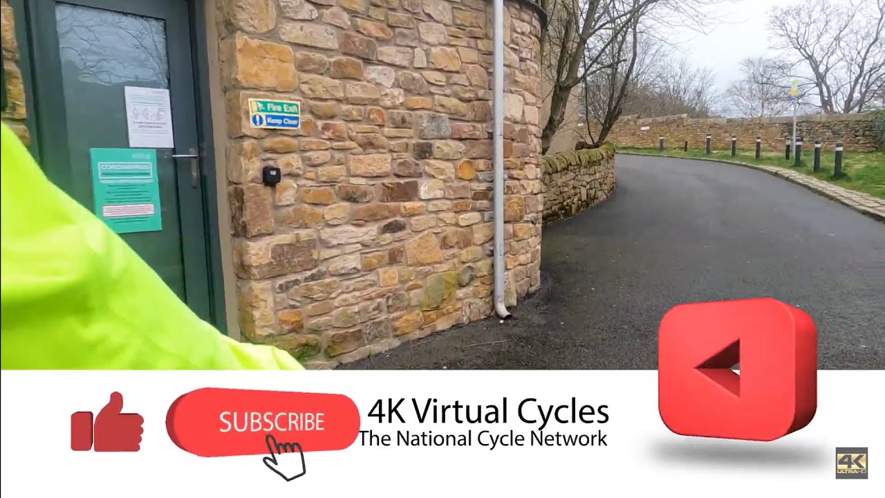 Virtual Cycling Workout - Lancaster Morecambe circular -  National Cycle Route 6 & 69 (4K Ultra HD)