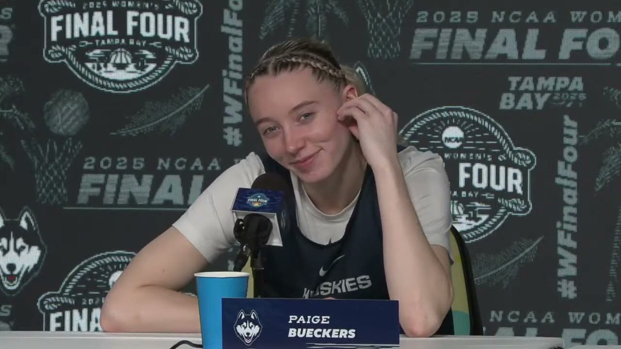 UConn Paige Bueckers National Championship Pregame Press Conference - 2025 NCAA Tournament