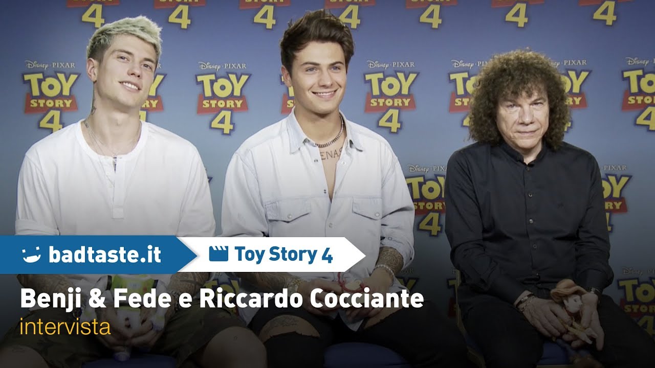 Toy Story 4, il nostro incontro coi doppiatori Benji & Fede e Riccardo Cocciante
