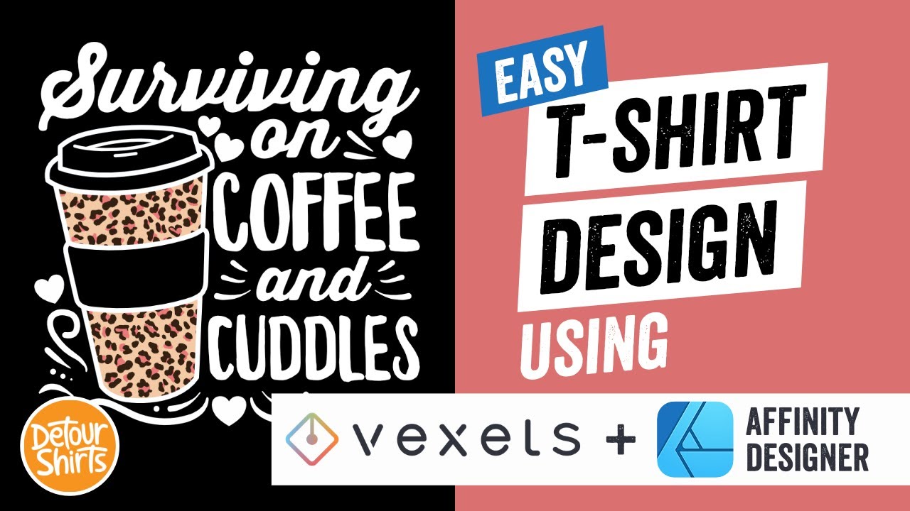 Easy T-Shirt Design with Vexels and Affinity Designer | Using Vector Graphics for Print on Demand