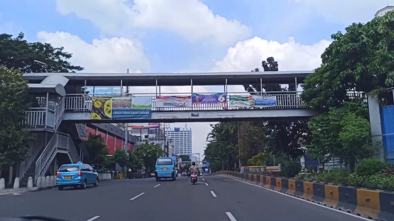 2020 Downtown Jakarta Driving Around Tour. Jalan Kota Tua, Hayam Wuruk, Gajah Mada, Harmoni, Monas