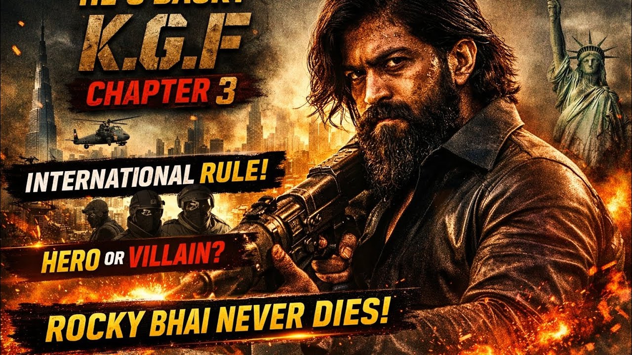 KGF Chapter 3 – Rocky Bhai Is Back? 🔥 Full Story & Biggest Twist!.📉